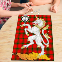 MacQuarrie Modern Tartan Crest Unicorn Scotland Jigsaw Puzzles