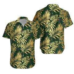 MacRae Tartan Vintage Leaves Hawaiian Shirt