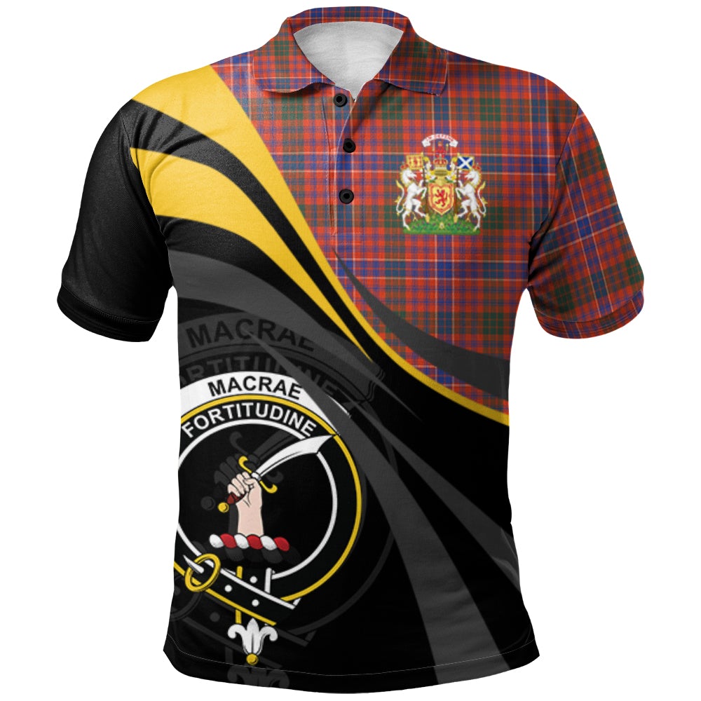 MacRae Ancient Tartan Polo Shirt - Royal Coat Of Arms Style