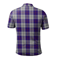 MacRae Dress Purple Tartan Polo Shirt