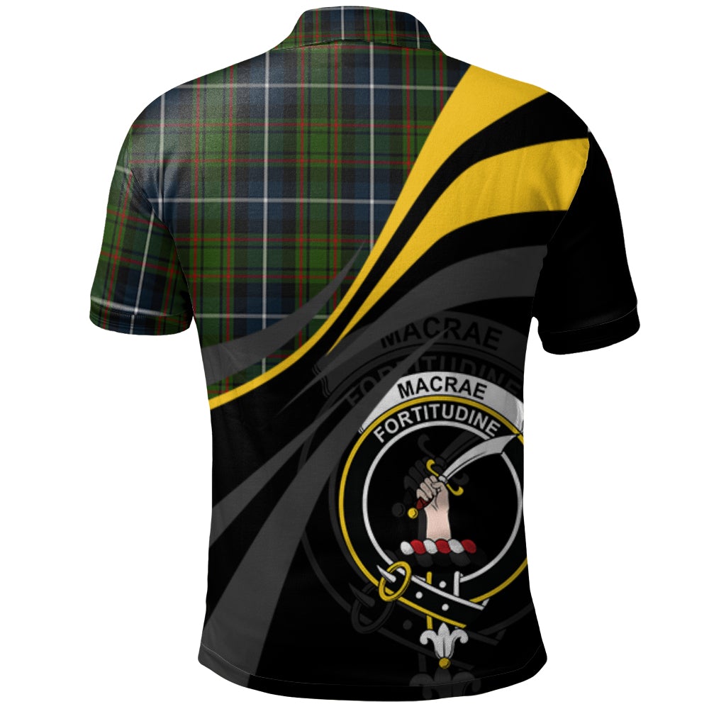 MacRae Hunting 01 Tartan Polo Shirt - Royal Coat Of Arms Style