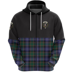 MacRae Hunting Modern Clan Half Of Tartan Zipper Hoodie