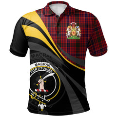 MacRae of Conchra 01 Tartan Polo Shirt - Royal Coat Of Arms Style