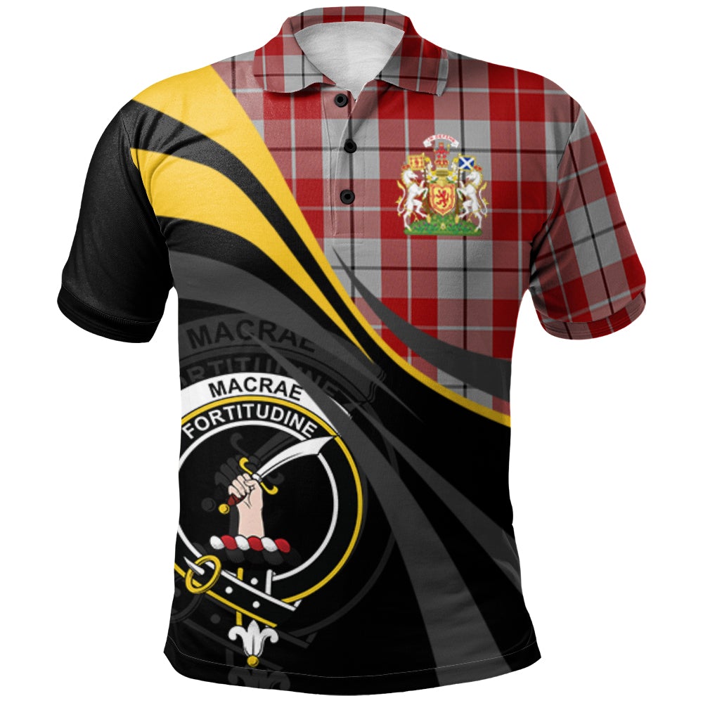 MacRae of Conchra 02 Tartan Polo Shirt - Royal Coat Of Arms Style
