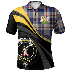 MacRae of Conchra 03 Tartan Polo Shirt - Royal Coat Of Arms Style