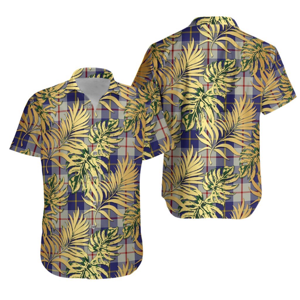 MacRae of Conchra 03 Tartan Vintage Leaves Hawaiian Shirt