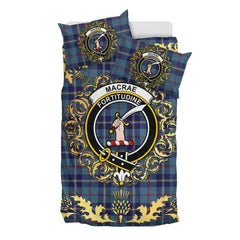 MacRaes of America Tartan Crest Bedding Set - Golden Thistle Style