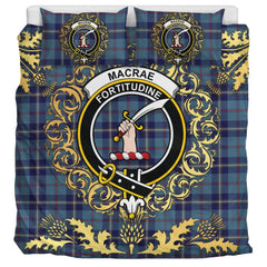 MacRaes of America Tartan Crest Bedding Set - Golden Thistle Style