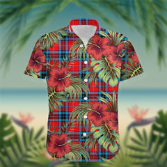 MacTavish Tartan Hawaiian Shirt Hibiscus, Coconut, Parrot, Pineapple - Tropical Garden Shirt