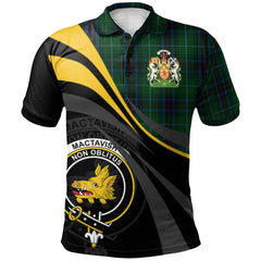 MacTavish Cash Tartan Polo Shirt - Royal Coat Of Arms Style