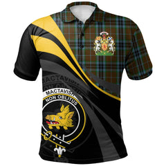 MacTavish Hunting Tartan Polo Shirt - Royal Coat Of Arms Style