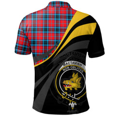 MacTavish Modern Tartan Polo Shirt - Royal Coat Of Arms Style