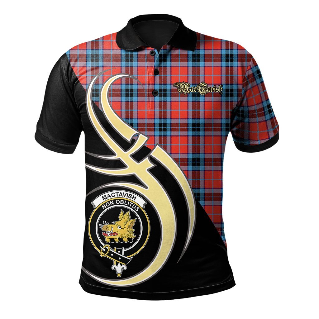 MacTavish Modern Tartan Polo Shirt - Believe In Me Style