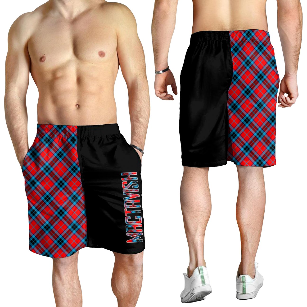 MacTavish Modern Tartan Crest Men's Short - Cross Style