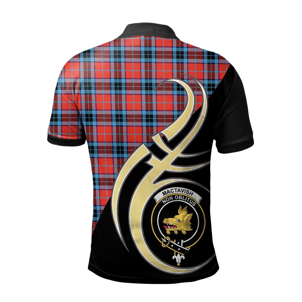 MacTavish Modern Tartan Polo Shirt - Believe In Me Style