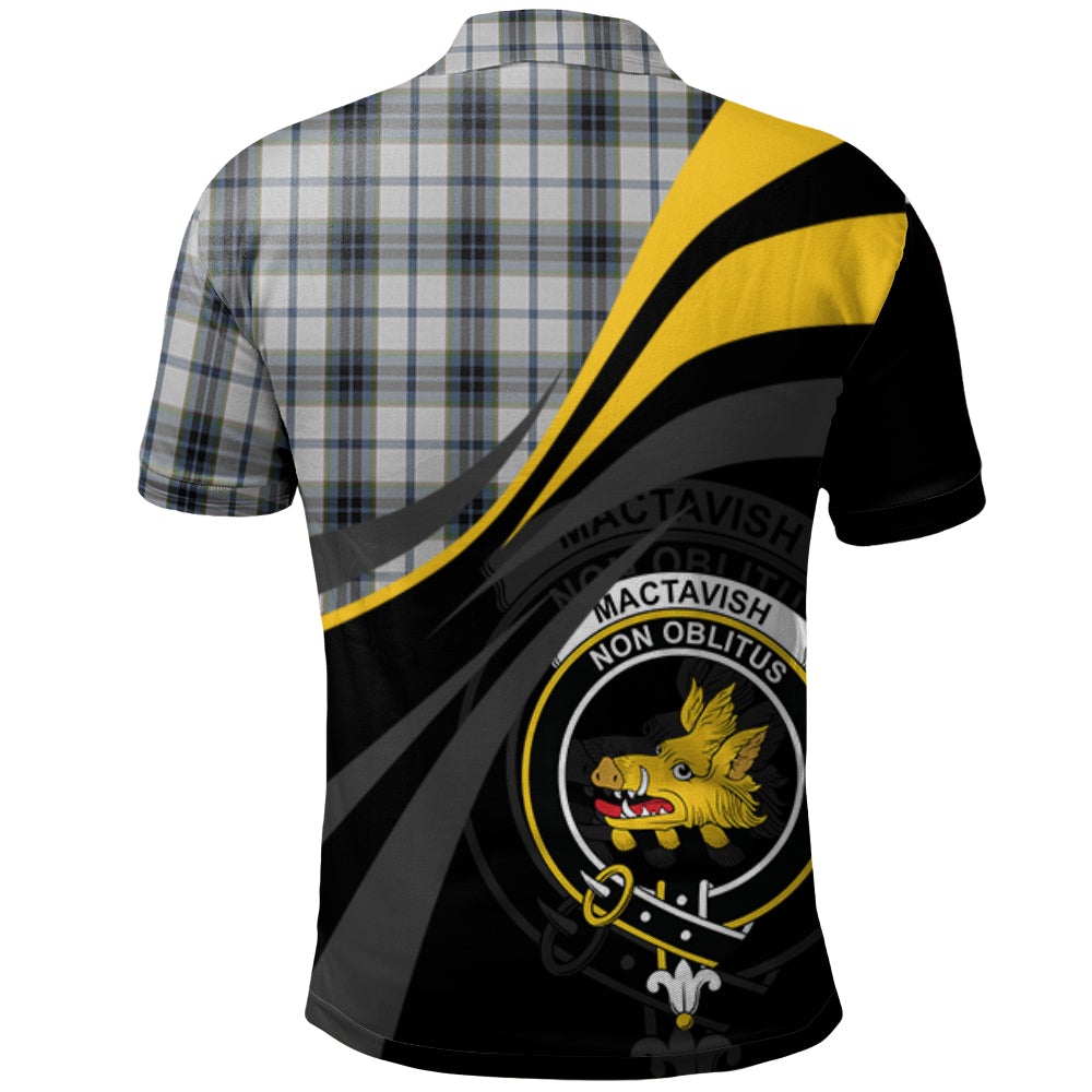 MacTavish of Dunardry Dress Tartan Polo Shirt - Royal Coat Of Arms Style