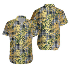 MacTavish of Dunardry Dress Tartan Vintage Leaves Hawaiian Shirt