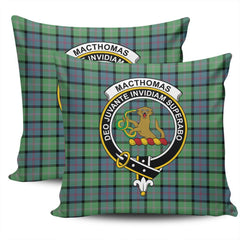 Scottish MacThomas Ancient Tartan Crest Pillow Cover - Tartan Cushion Cover