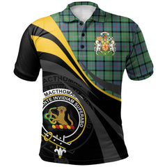 MacThomas Ancient Tartan Polo Shirt - Royal Coat Of Arms Style