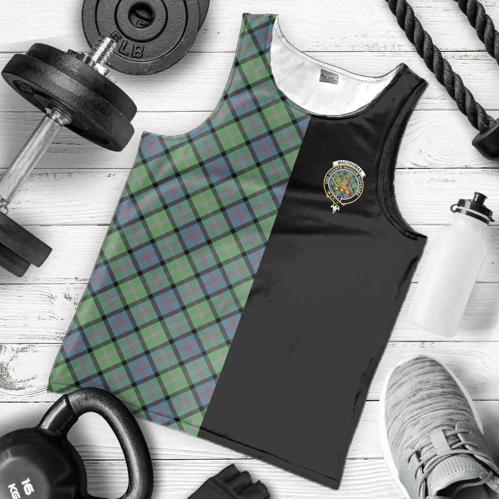 MacThomas Ancient Tartan Crest Men's Tank Top - Cross Style