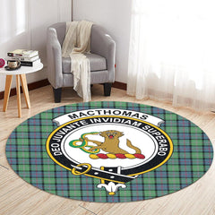 MacThomas Ancient Tartan Crest Round Rug