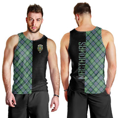 MacThomas Ancient Tartan Crest Men's Tank Top - Cross Style