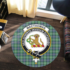 MacThomas Ancient Tartan Crest Round Rug