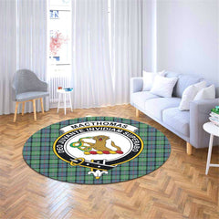 MacThomas Ancient Tartan Crest Round Rug