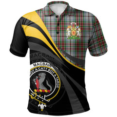 Macbain Dress Tartan Polo Shirt - Royal Coat Of Arms Style