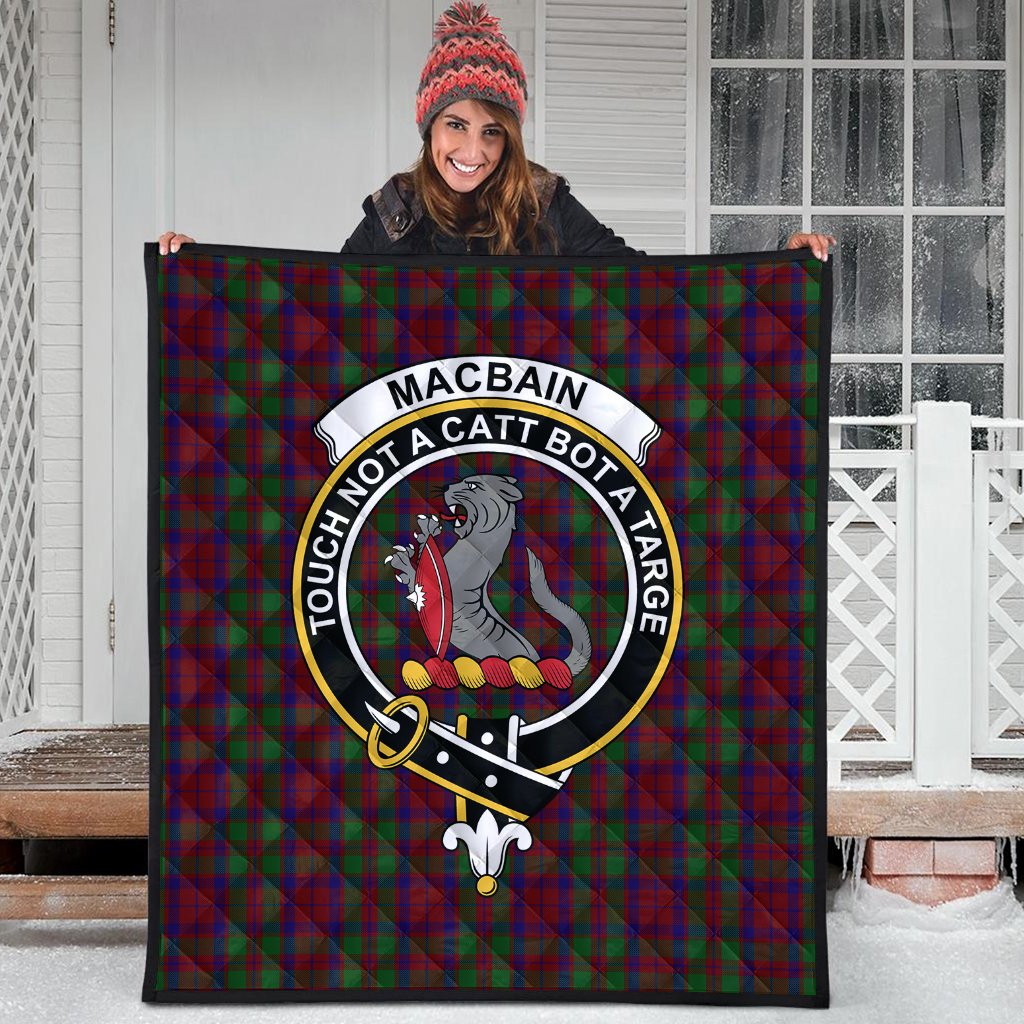 Macbain of Tomatin Tartan Crest Quilt