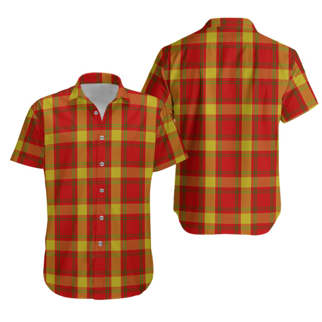 Maguire Black Tartan Hawaiian Shirt