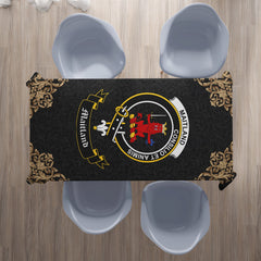 Maitland Crest Tablecloth - Black Style