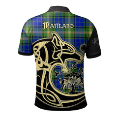 Maitland Tartan Polo Shirt Viking Wolf