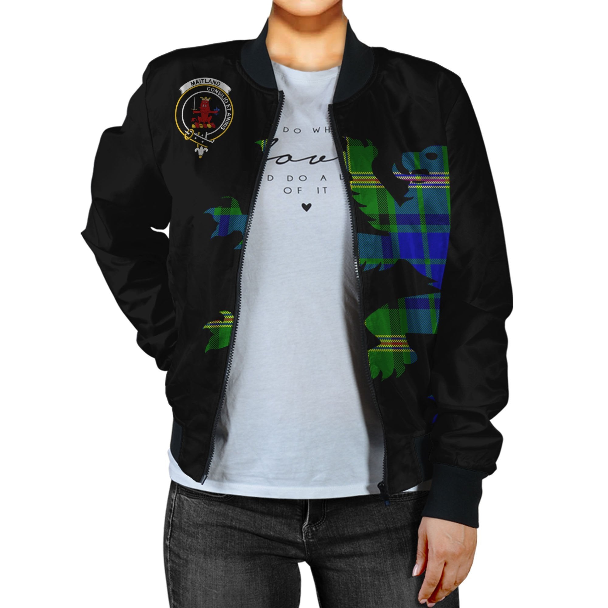 Maitland Tartan Bomber Jacket Lion & Thistle