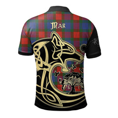 Mar Tartan Polo Shirt Viking Wolf