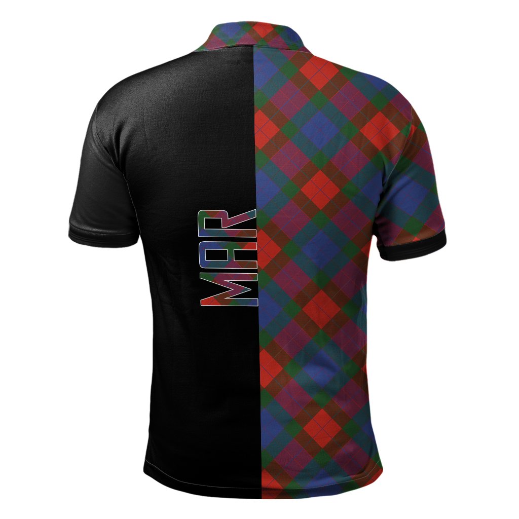 Mar Tartan Polo Shirt Half of Me - Cross Style