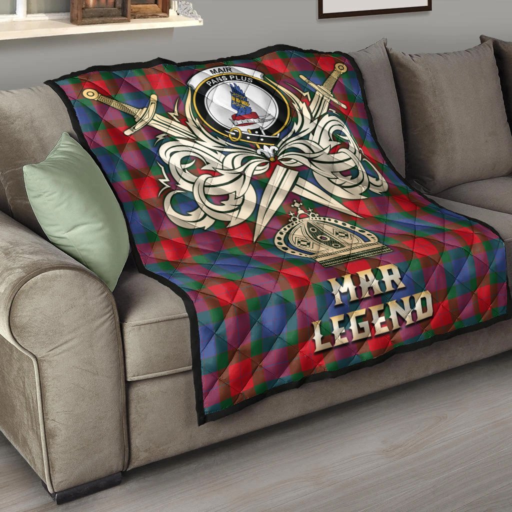 Mar Tartan Crest Legend Gold Royal Premium Quilt