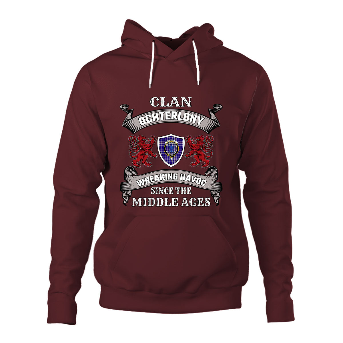 Ochterlony Family Tartan - 2D Unisex Hoodie