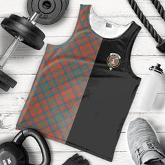 Matheson Ancient Tartan Crest Men's Tank Top - Cross Style