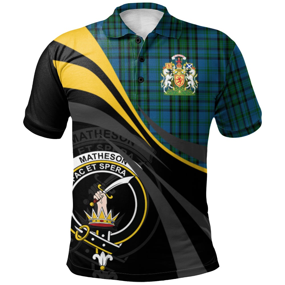 Matheson Hunting Tartan Polo Shirt - Royal Coat Of Arms Style