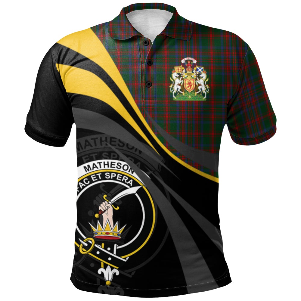 Matheson Hunting 02 Tartan Polo Shirt - Royal Coat Of Arms Style