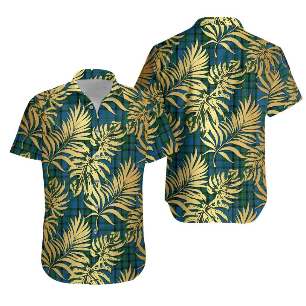 Matheson Hunting Tartan Vintage Leaves Hawaiian Shirt