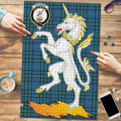 Matheson Hunting Ancient Tartan Crest Unicorn Scotland Jigsaw Puzzles
