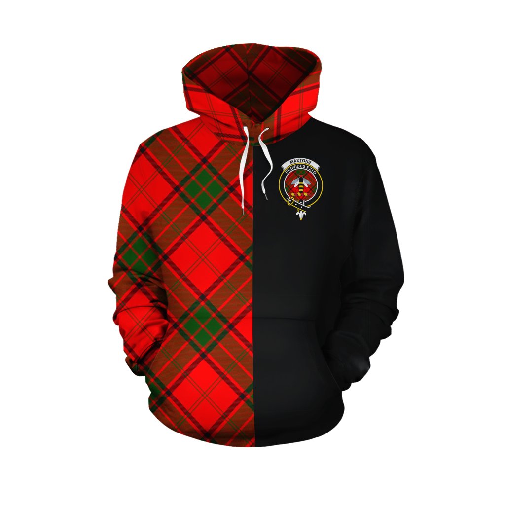 Maxtone Tartan Hoodie Half of Me - Cross Style