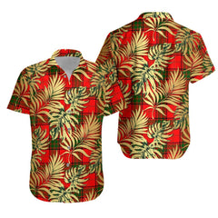 Maxtone Tartan Vintage Leaves Hawaiian Shirt