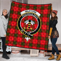 Maxtone Tartan Crest Quilt