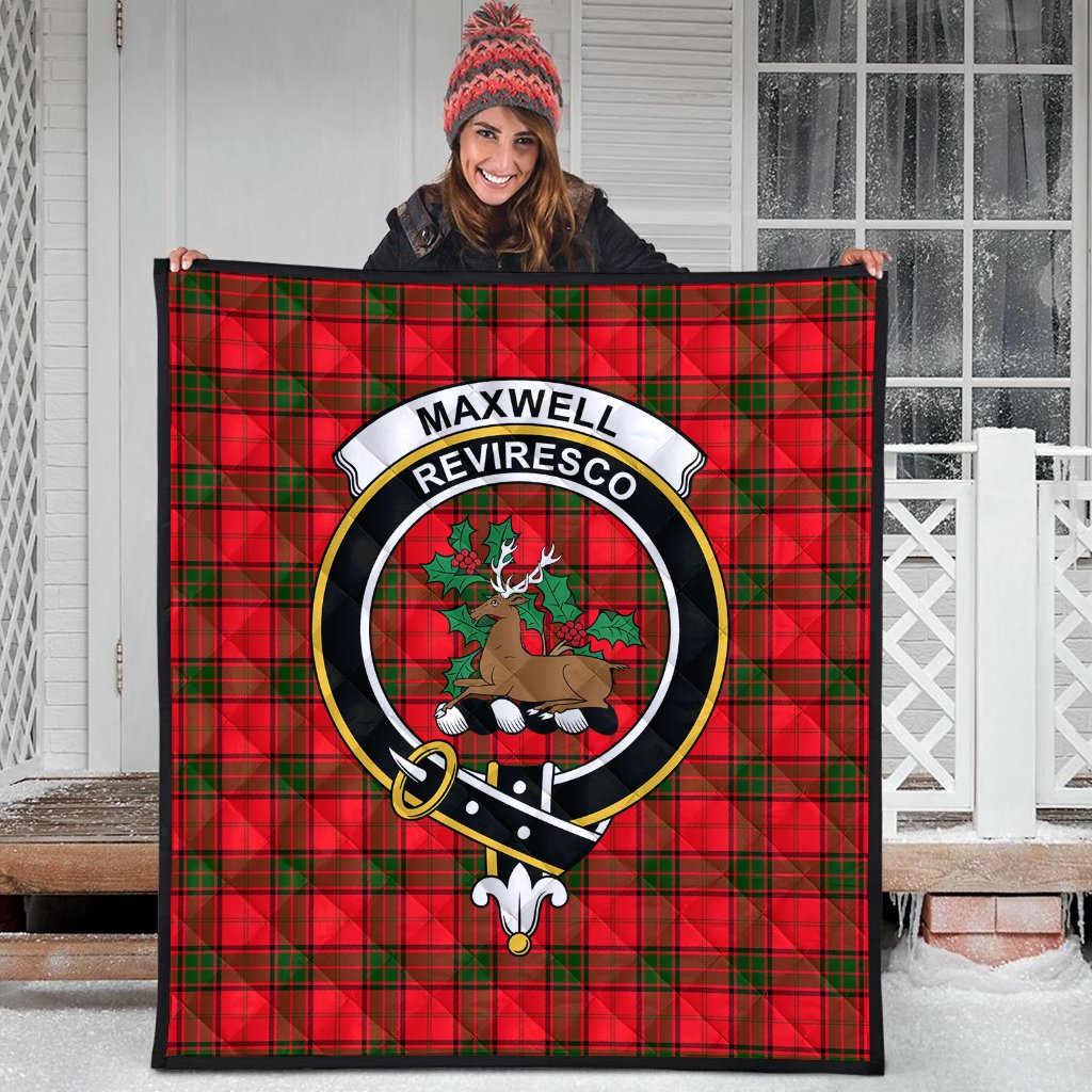 Maxwell Modern Tartan Crest Quilt