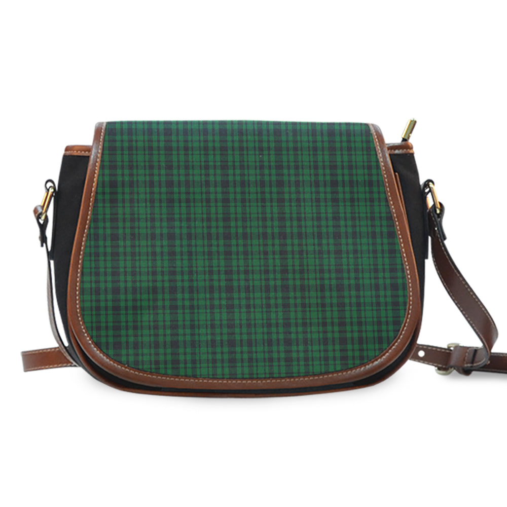 Menzies Green Tartan Saddle Handbags