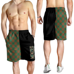 Menzies Green Ancient Tartan Crest Men's Short - Cross Style