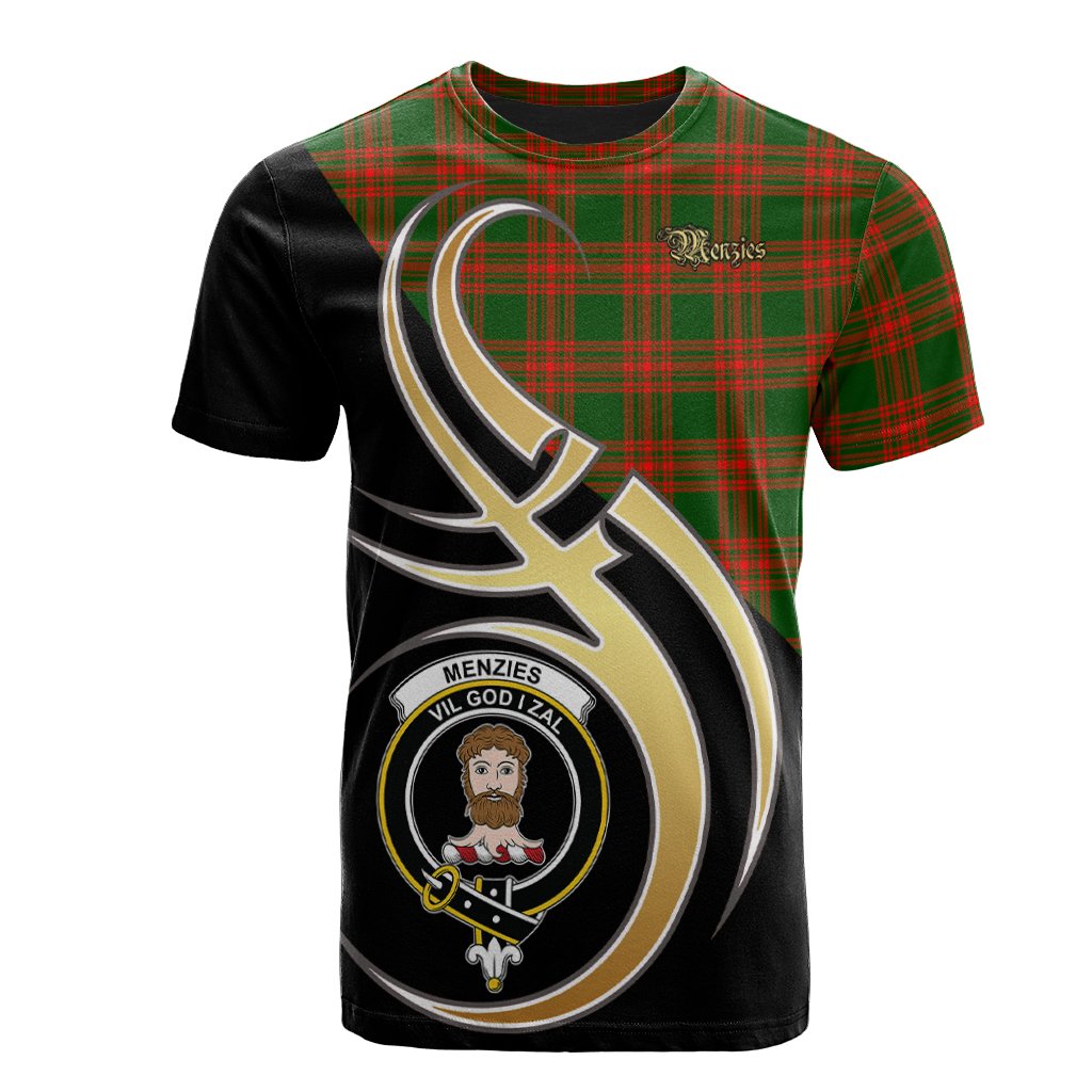 Menzies Green Modern Tartan T-shirt - Believe In Me Style